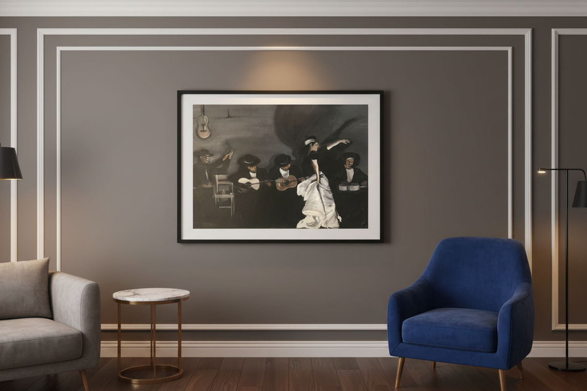MXA 335- Flamenco  Art Print- Premium Matte Paper Poster 21x29.7 cm / 8x12"