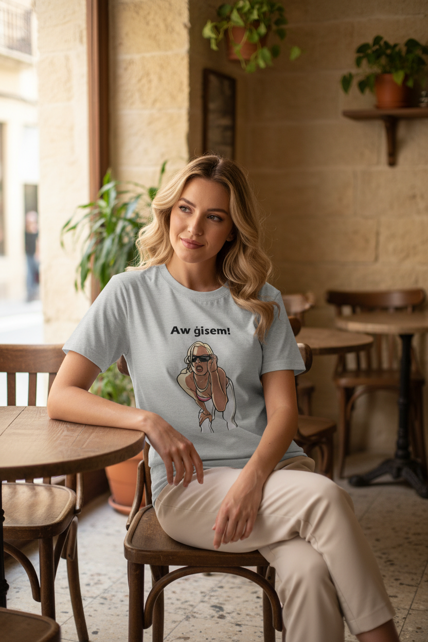 MXI333 — Aw Ġisem! | Heavyweight Unisex Crewneck T-shirt